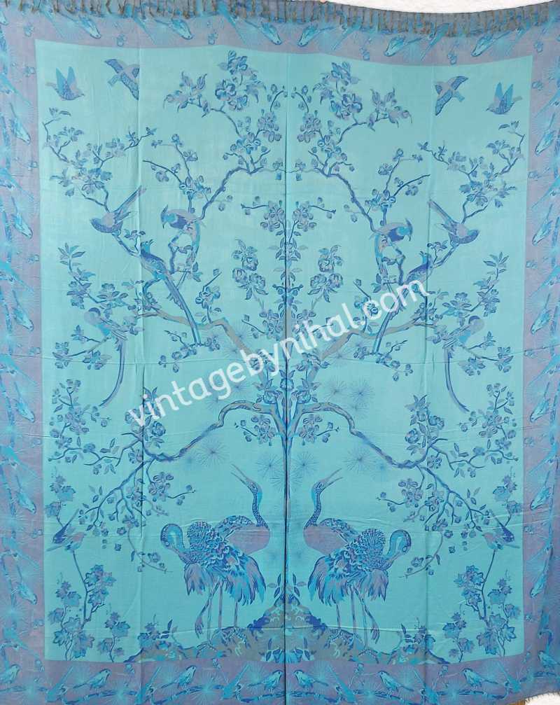 TREE of LIFE Reversible Pashmina Bedspread S7